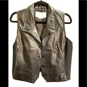 Black Leather Vest